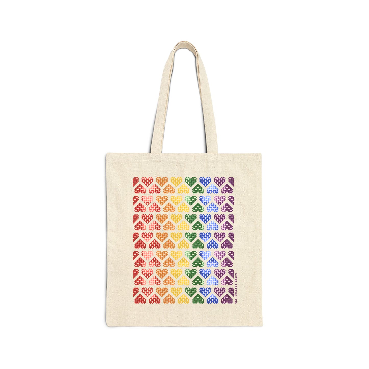 The Printed Heart - Tote Bag - Rainbow Hearts
