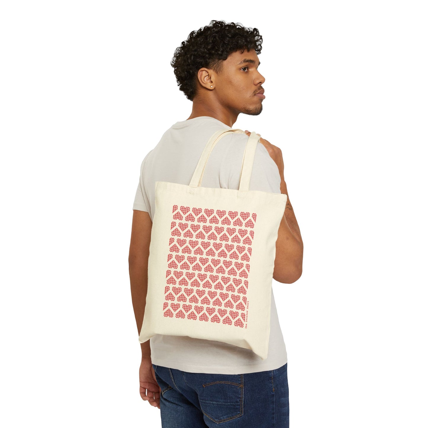 The Printed Heart - Tote Bag - Red Hearts