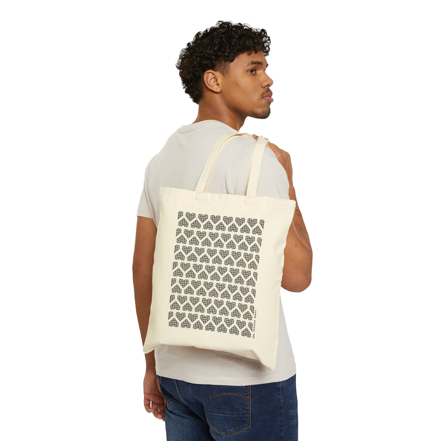 The Printed Heart - Tote Bag - Black Hearts