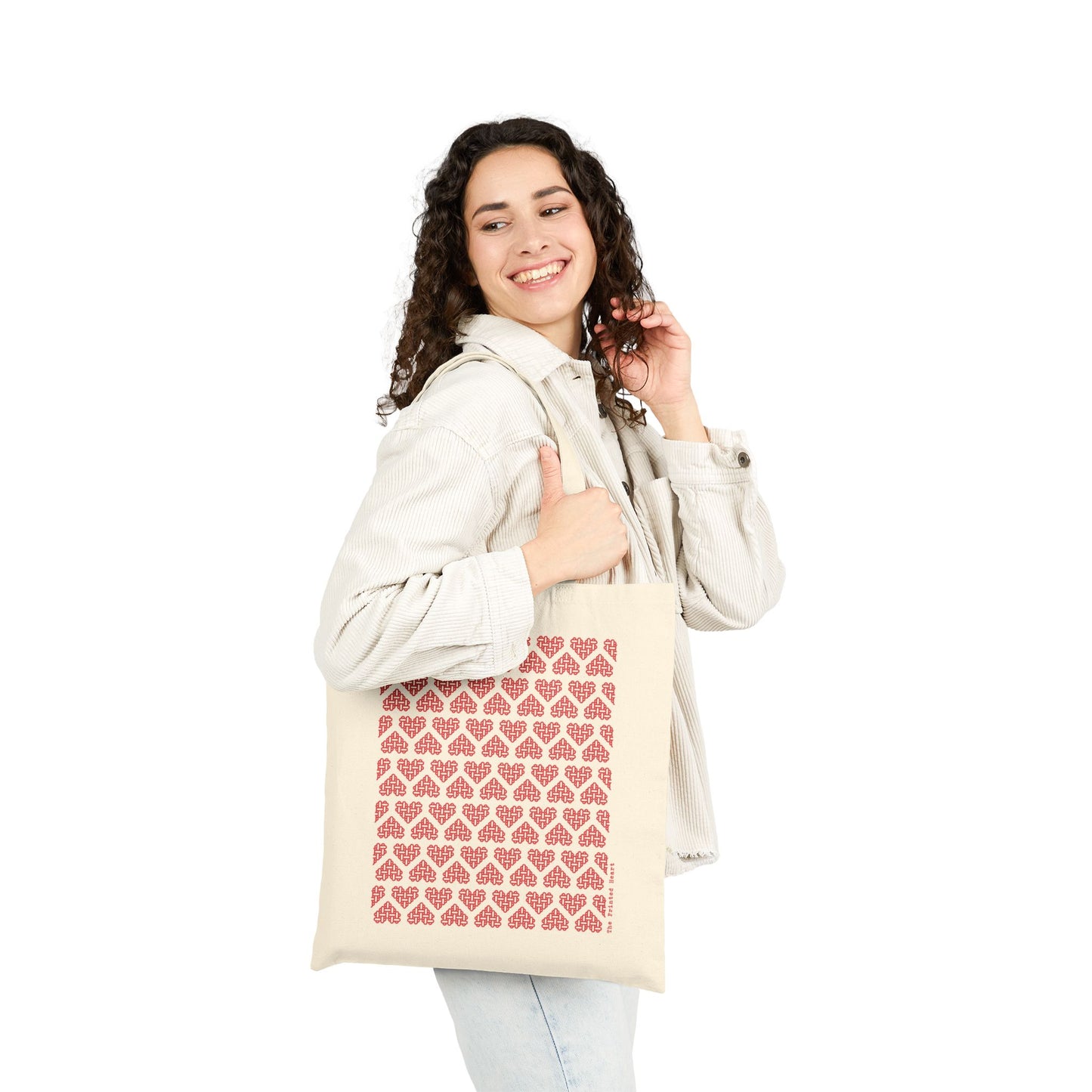 The Printed Heart - Tote Bag - Red Hearts