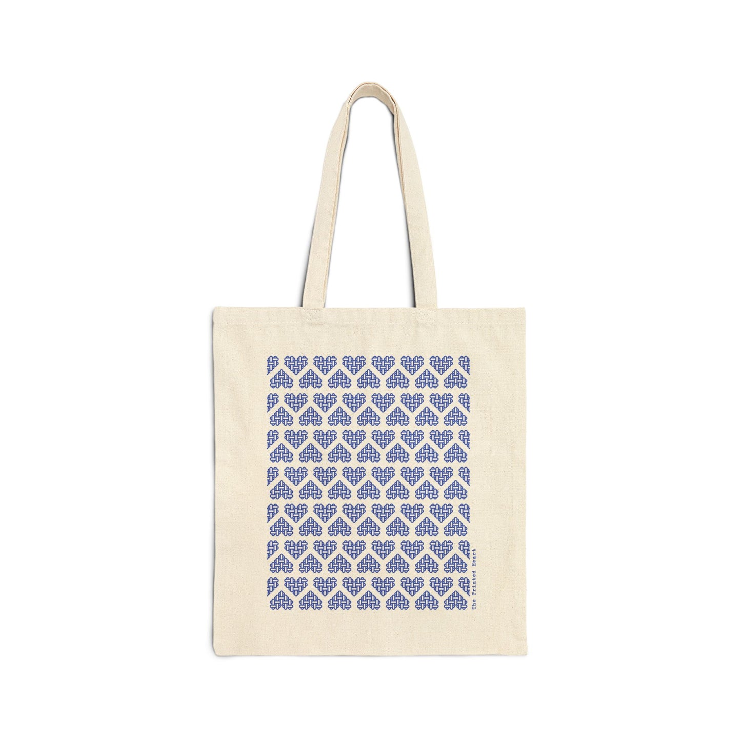 The Printed Heart - Tote Bag - Blue Hearts