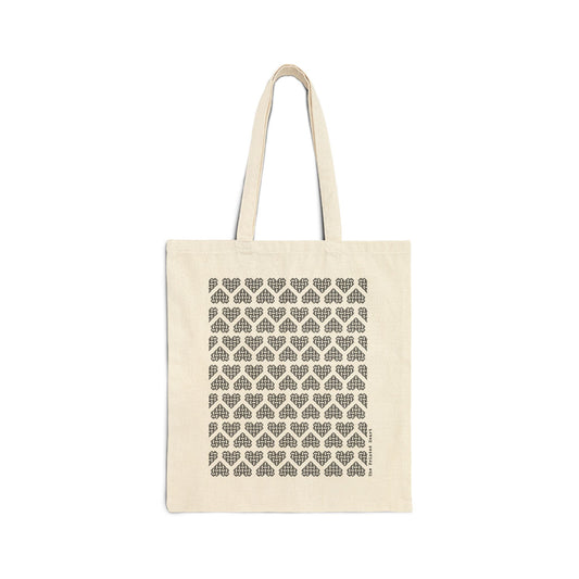 The Printed Heart - Tote Bag - Black Hearts