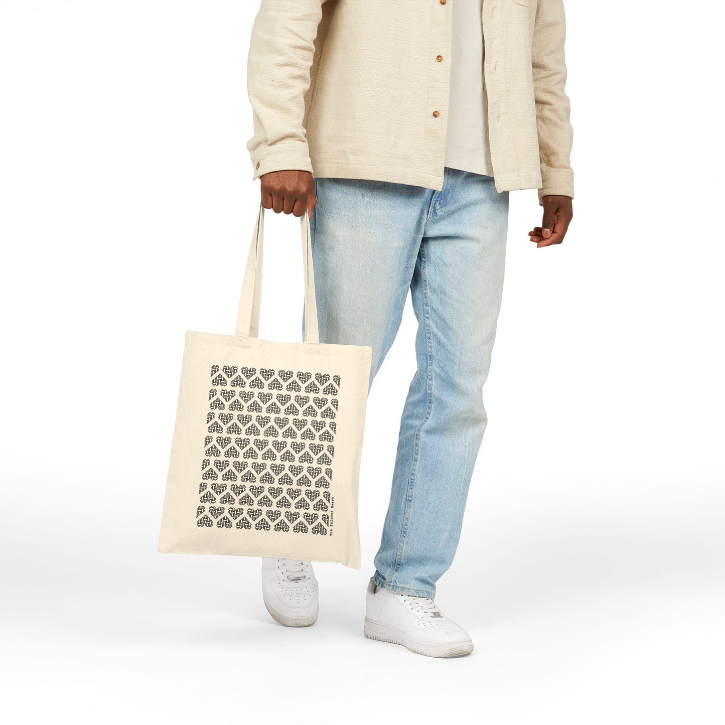 The Printed Heart - Tote Bag - Black Hearts
