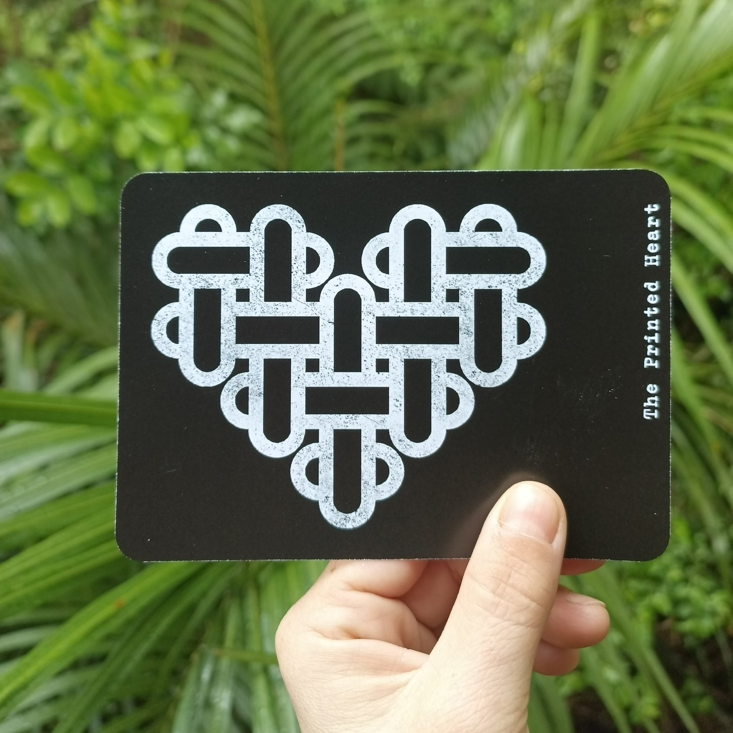 The Printed Heart - Heart Print Postcard Set of 10 – Black and White