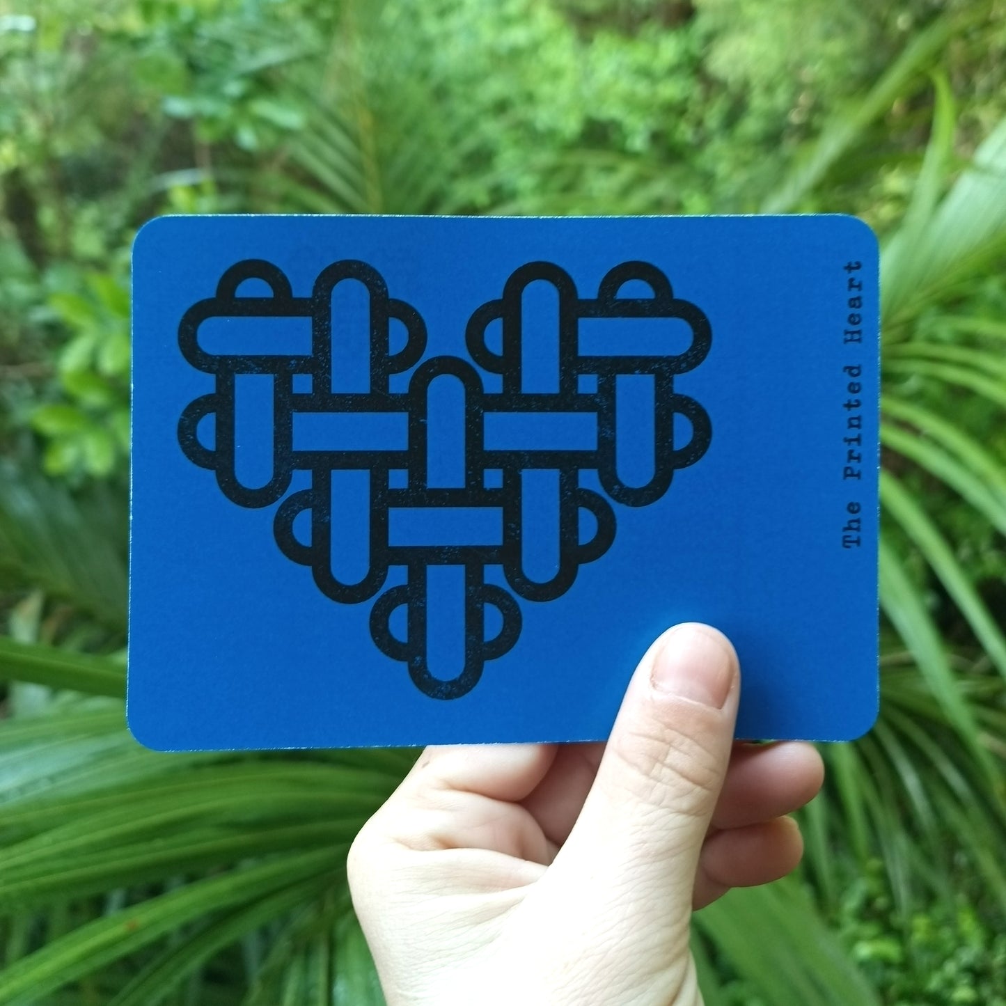 The Printed Heart - Heart Print Postcard Set of 10 – Black and Blue