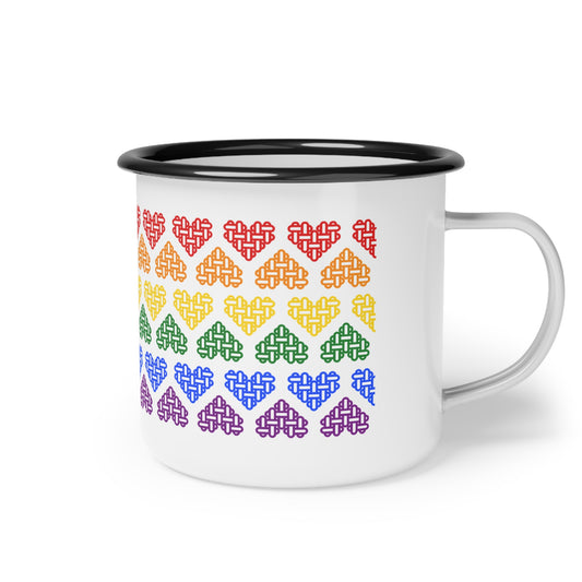 LGBT Pride Flag Colours - Enamel Mug