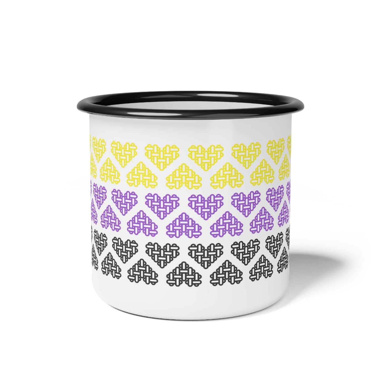 Enamel Mug - Non-Binary Pride Flag Colours