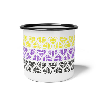 Enamel Mug - Non-Binary Pride Flag Colours