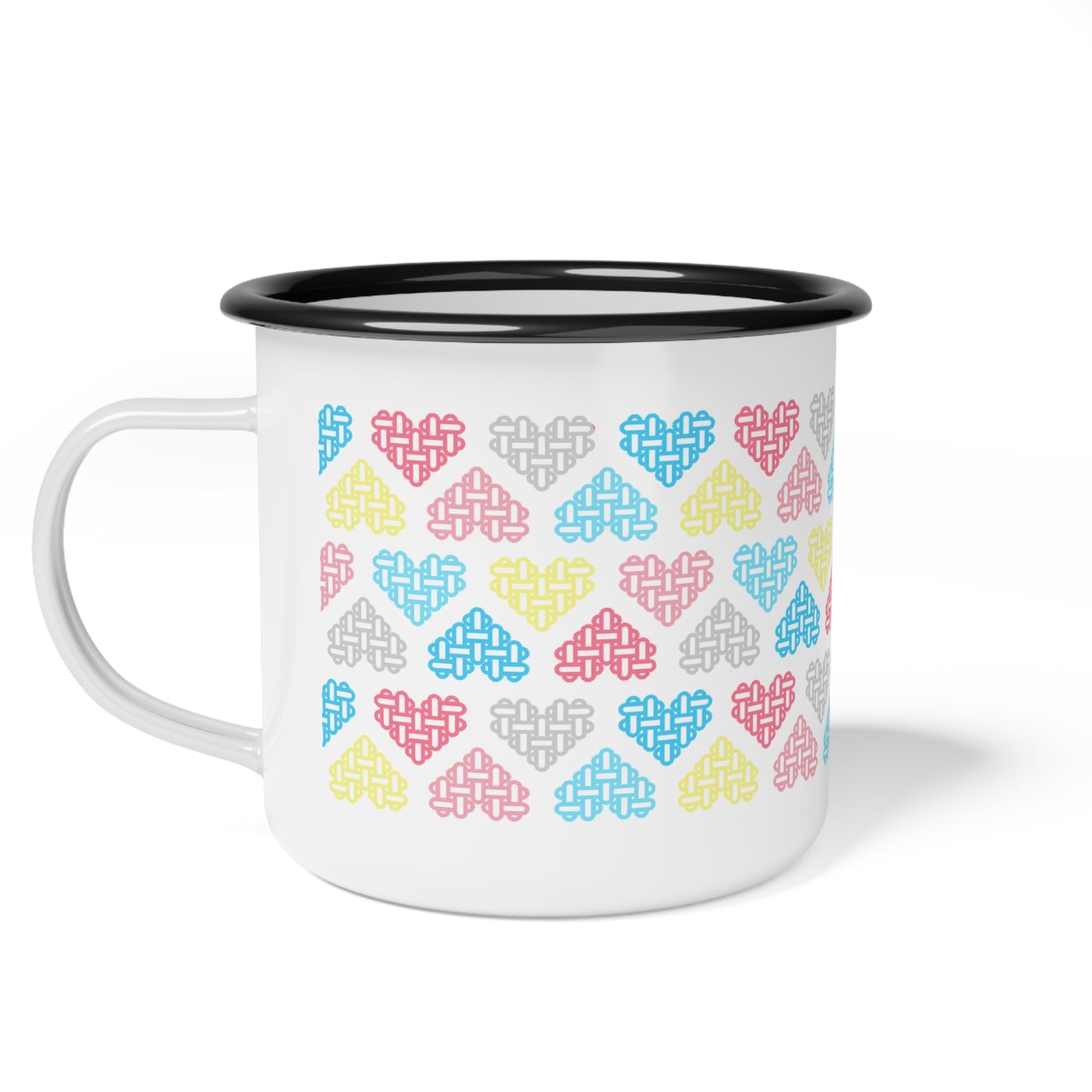 Genderflux Pride Flag Colours Mixed - Enamel Mug