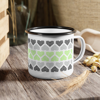 The Printed Heart - Agender Pride Mug