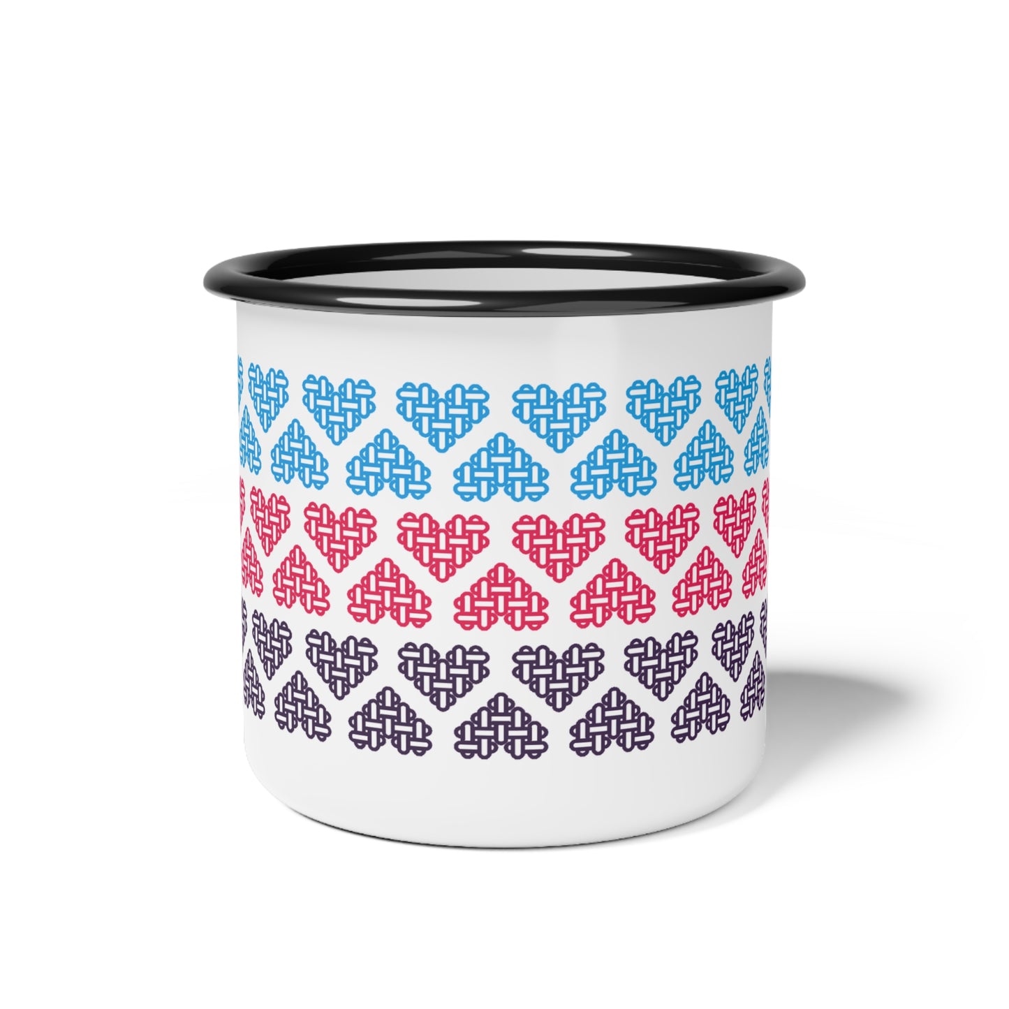 Enamel Mug - Polyamory Pride Flag Colors