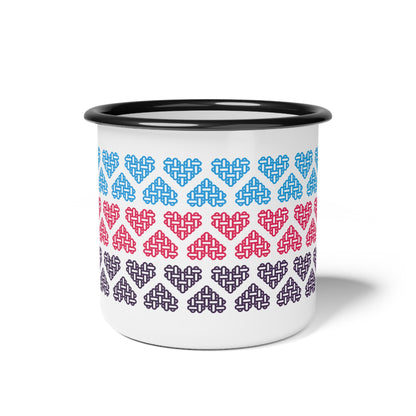 Enamel Mug - Polyamory Pride Flag Colors