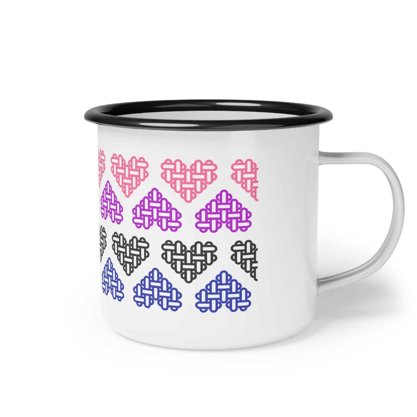 Genderfluid Pride Flag Colours - Enamel Mug