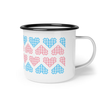 Enamel Mug - Transgender Pride Flag Colours