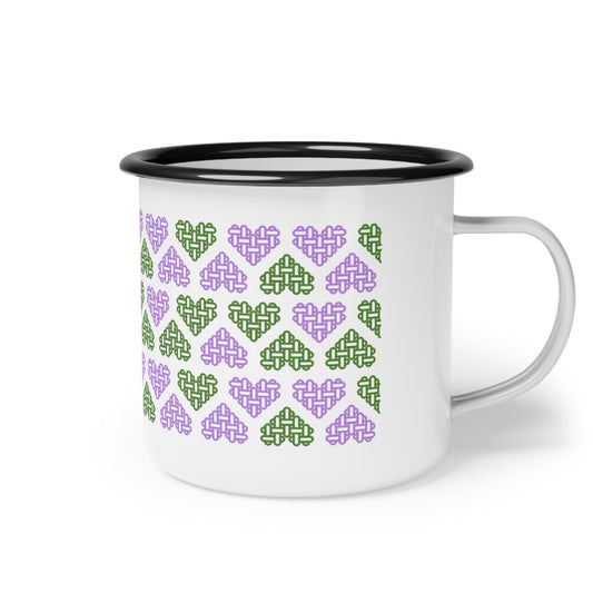 Genderqueer Pride Flag Colours Mixed - Enamel Mug
