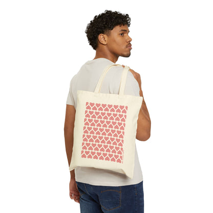 The Printed Heart - Tote Bag - Red Hearts