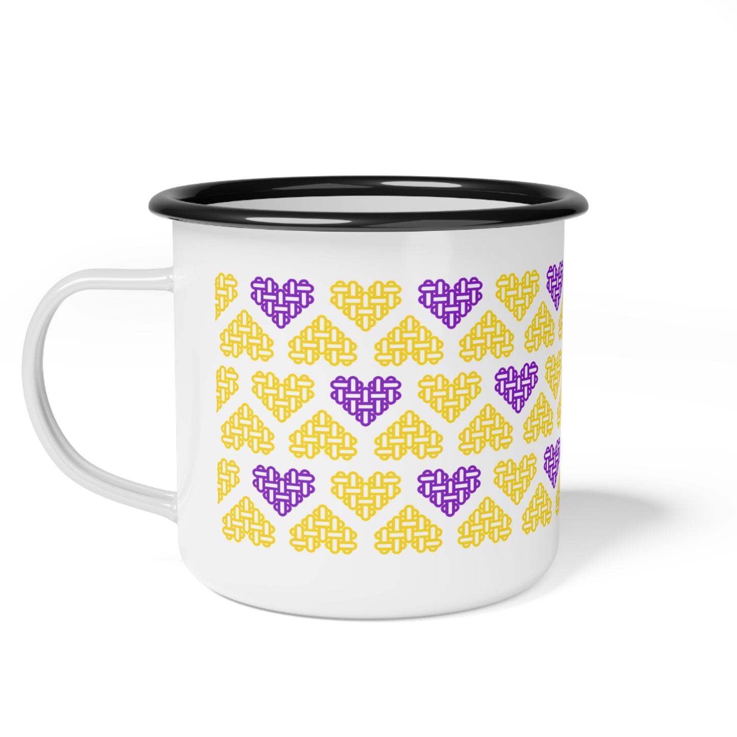 Intersex Pride Flag Colours Mixed - Enamel Mug