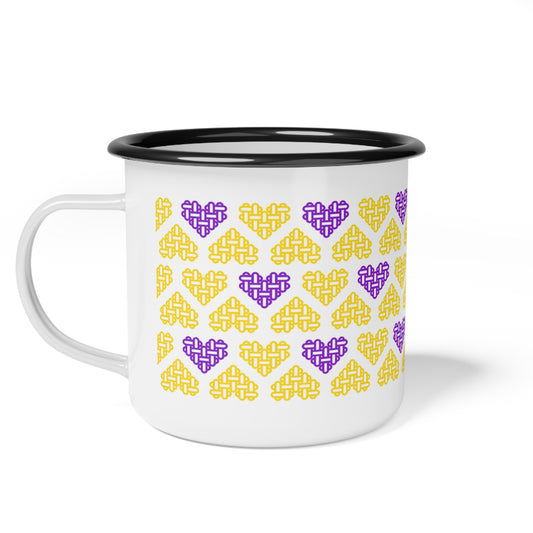 Intersex Pride Flag Colours Mixed - Enamel Mug