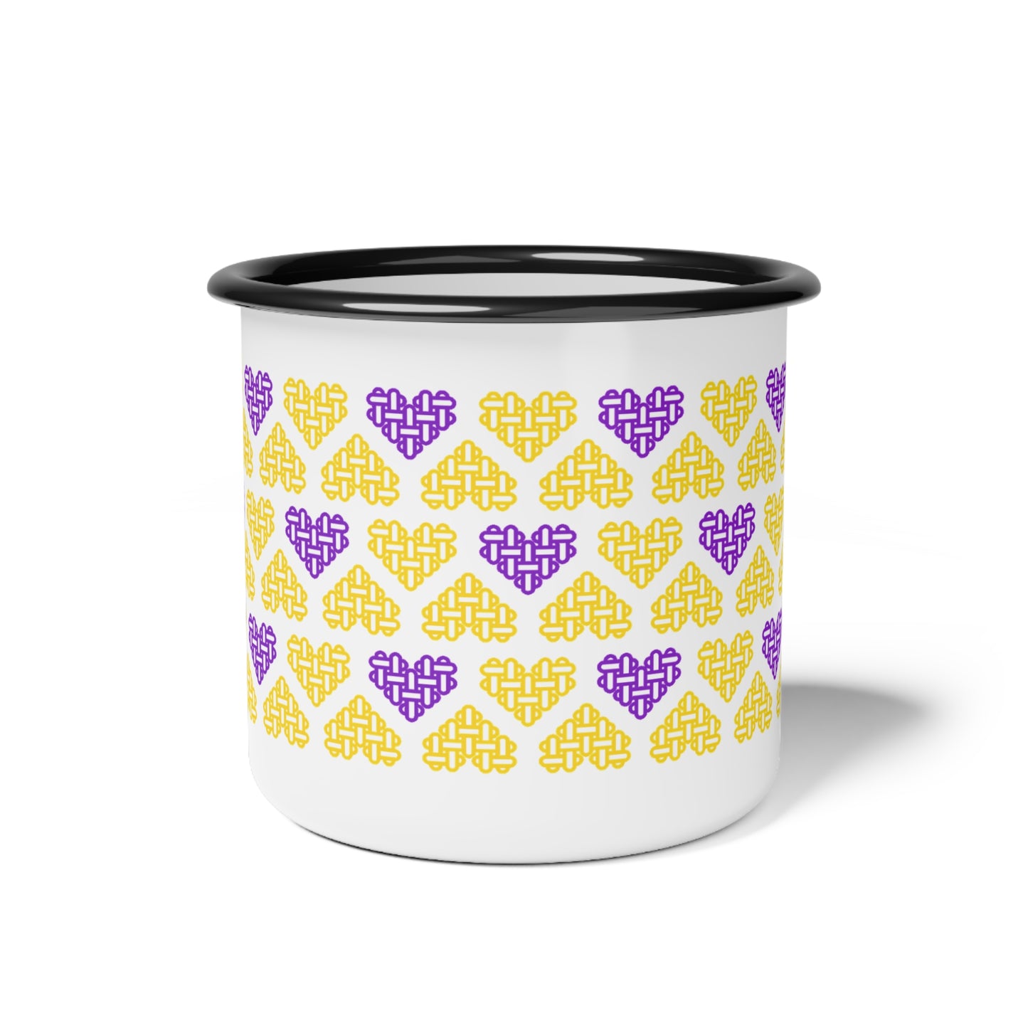 Intersex Pride Flag Colours Mixed - Enamel Mug