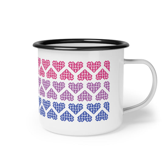 Enamel Mug - Bisexual Pride Flag Colours