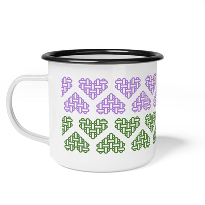 Genderqueer Pride Flag Colours - Enamel Mug