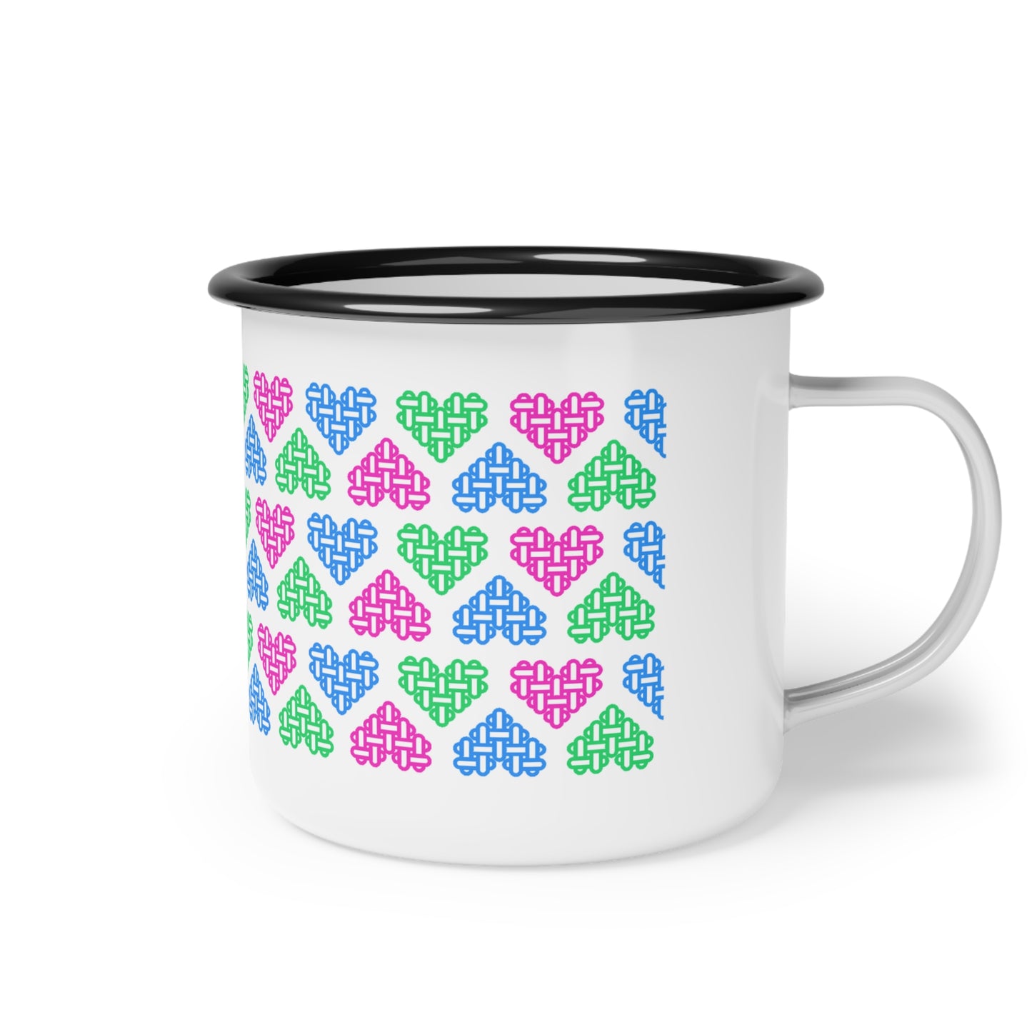 The Printed Heart - Polysexual Pride Mug