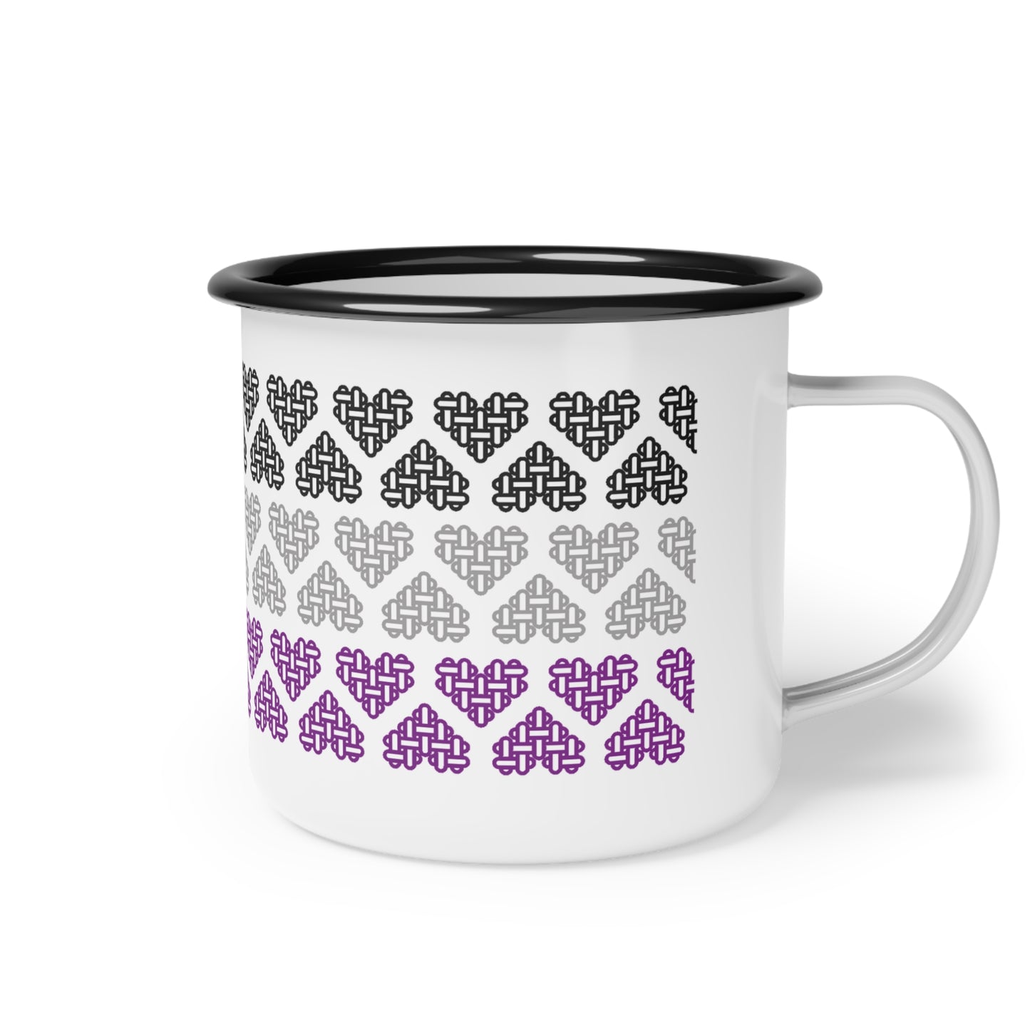 Enamel Mug - Asexual Pride Flag Colors