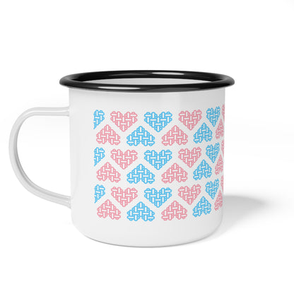 Enamel Mug - Mixed Transgender Pride Flag Colours