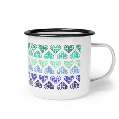 Enamel Mug - Gay Pride Flag Colours