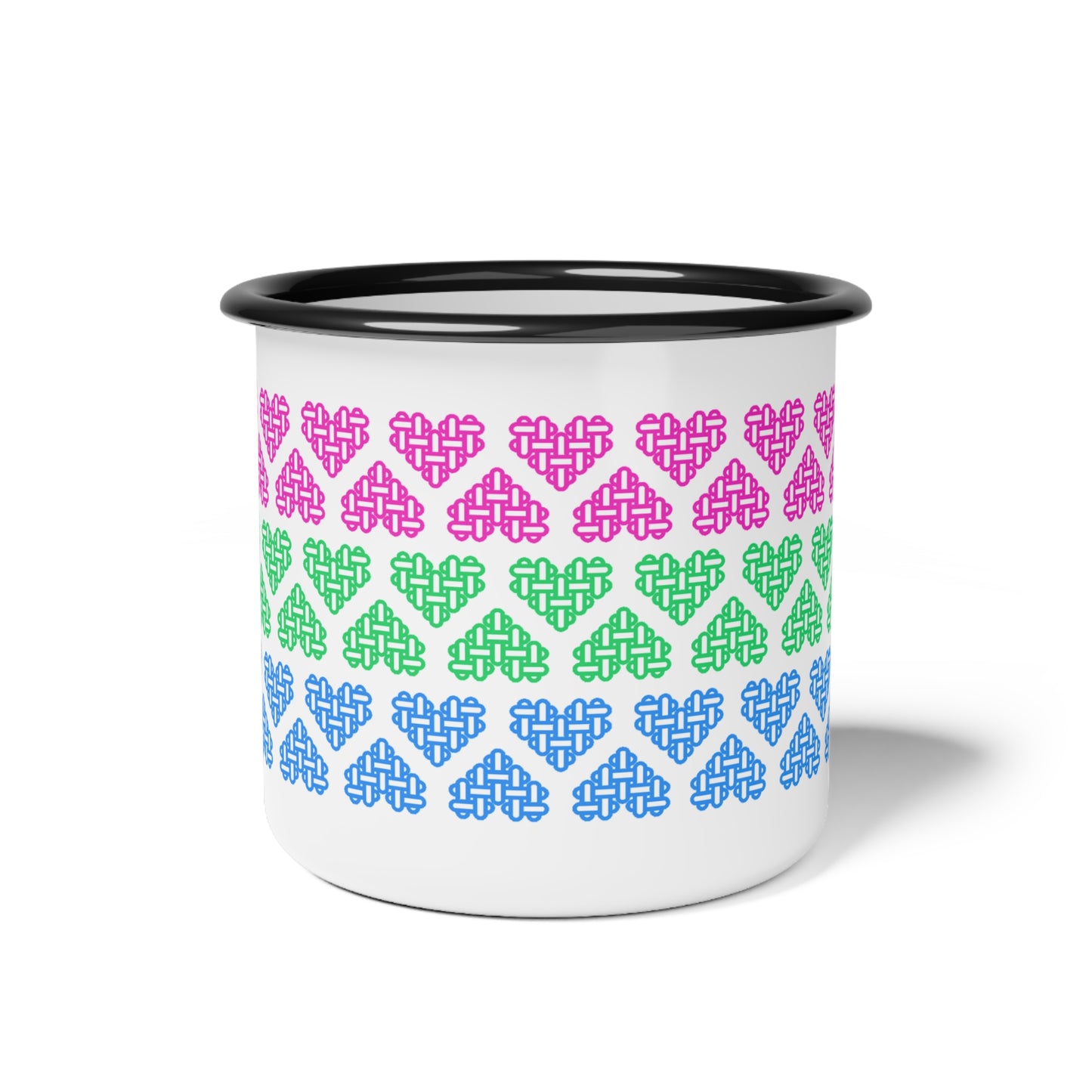 The Printed Heart - Polysexual Pride Mug