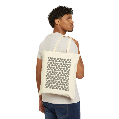 The Printed Heart - Tote Bag - Black Hearts