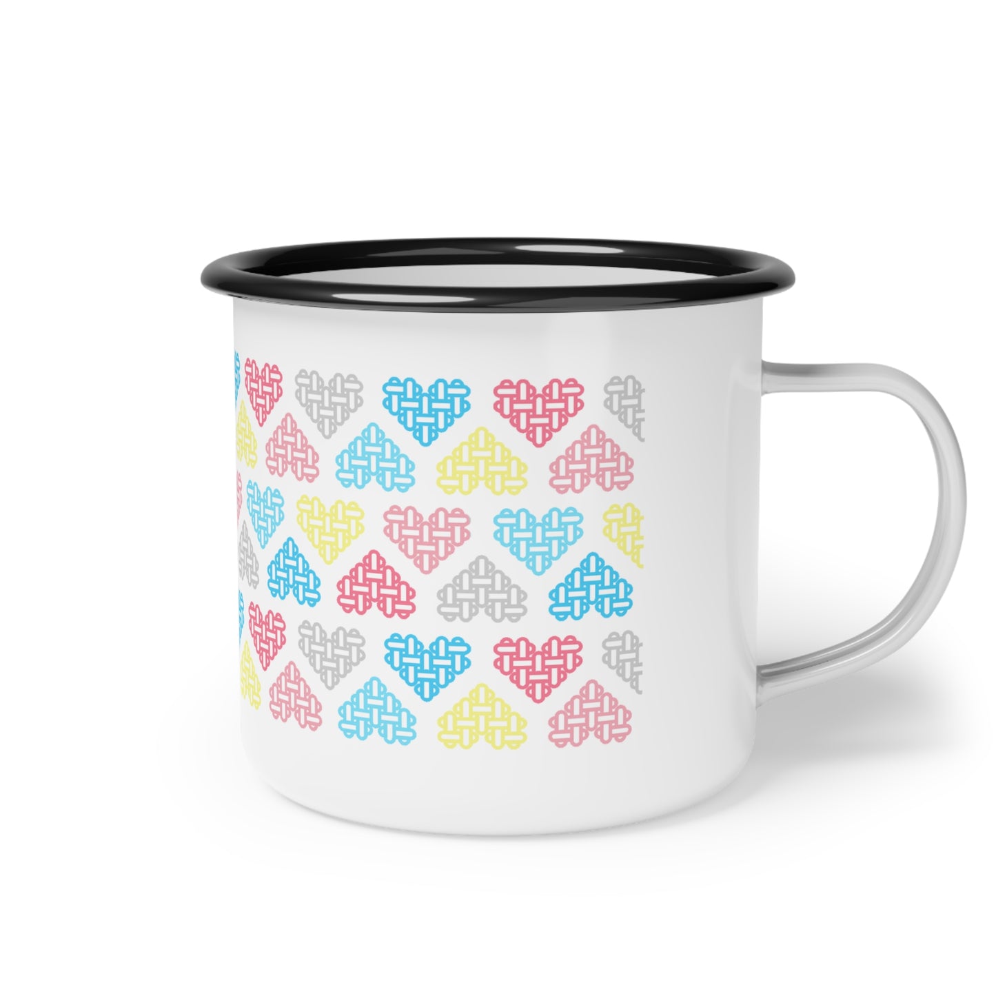 Genderflux Pride Flag Colours Mixed - Enamel Mug