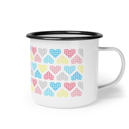 Genderflux Pride Flag Colours Mixed - Enamel Mug