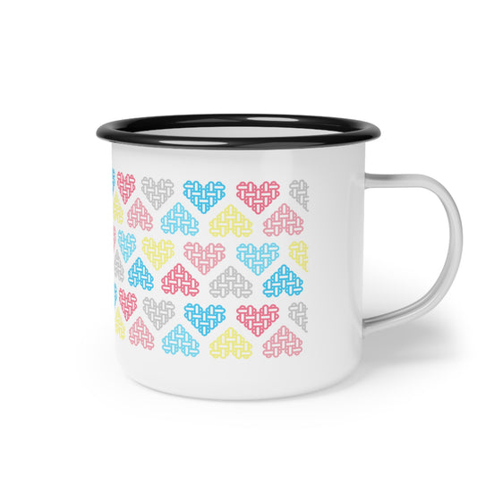 Genderflux Pride Flag Colours Mixed - Enamel Mug