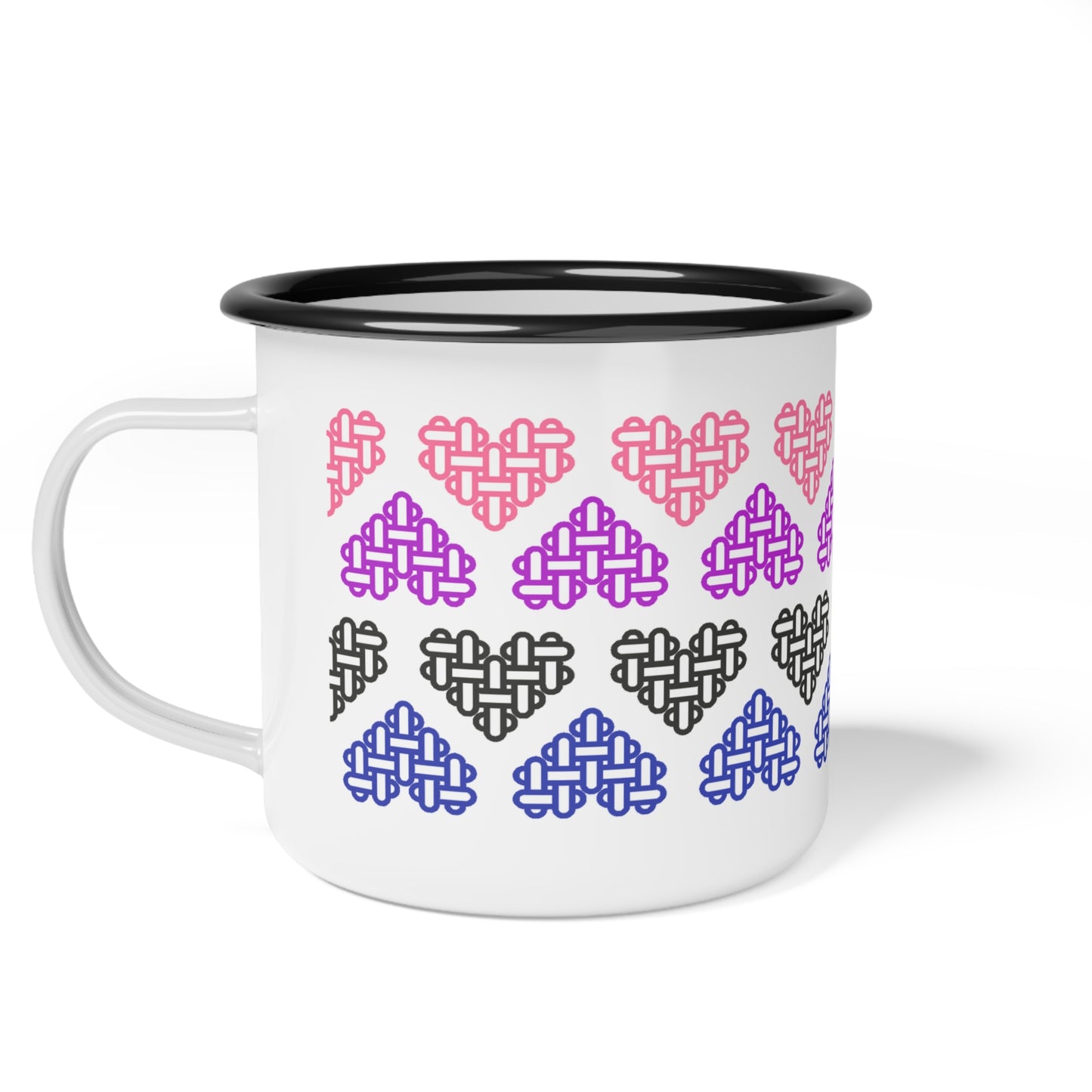 Genderfluid Pride Flag Colours - Enamel Mug
