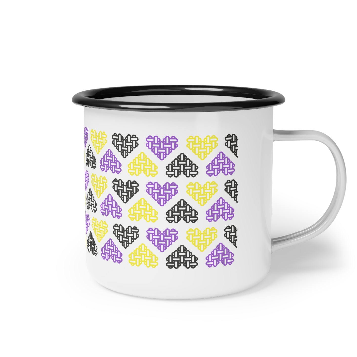 Enamel Mug - Mixed Non-Binary Pride Flag Colours