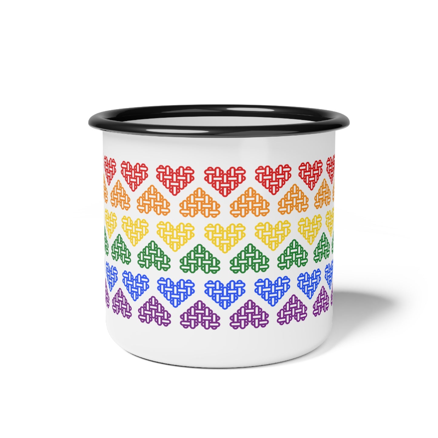 LGBT Pride Flag Colours - Enamel Mug