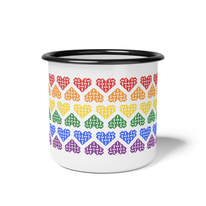 LGBT Pride Flag Colours - Enamel Mug