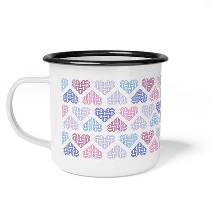 The Printed Heart - Bigender Pride Mug