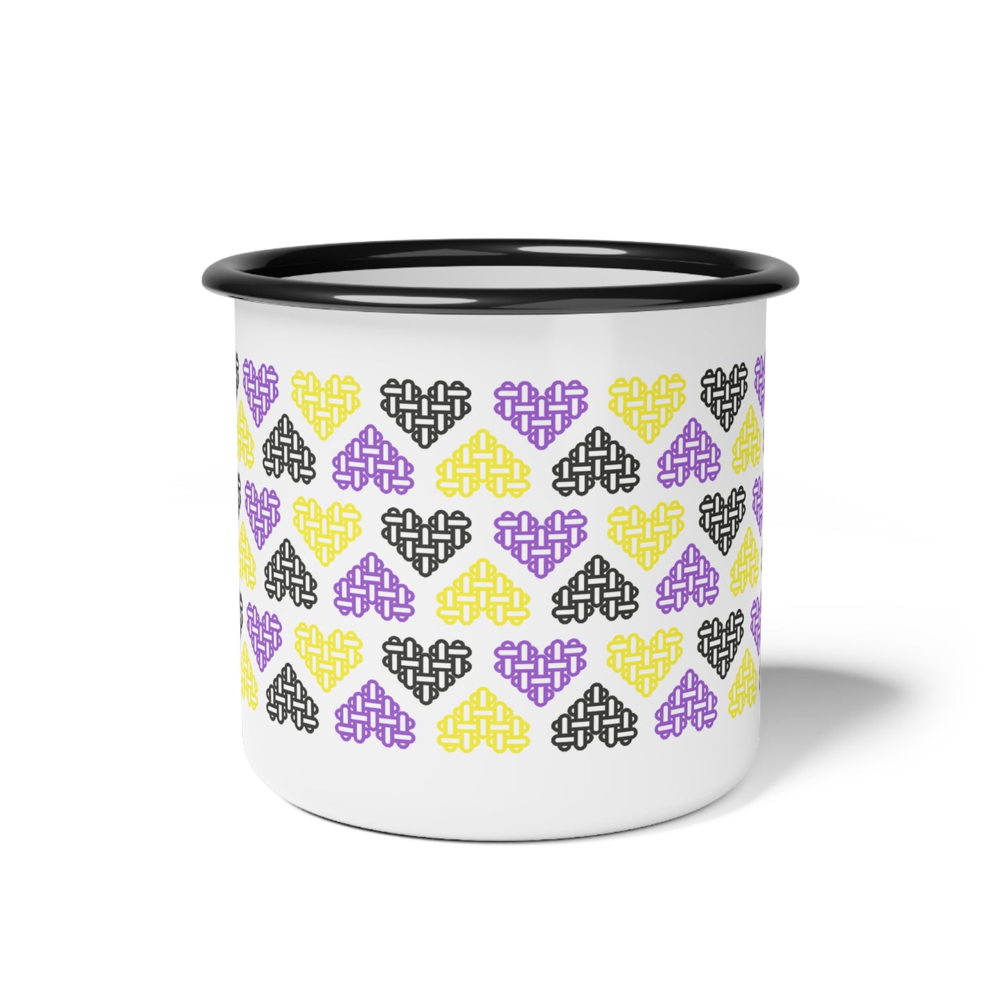 Enamel Mug - Mixed Non-Binary Pride Flag Colours