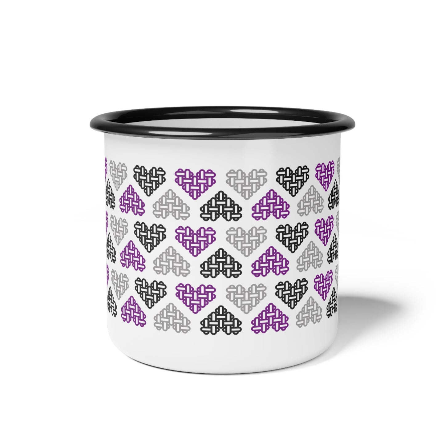 Enamel Mug - Mixed Asexual Pride Flag Colors