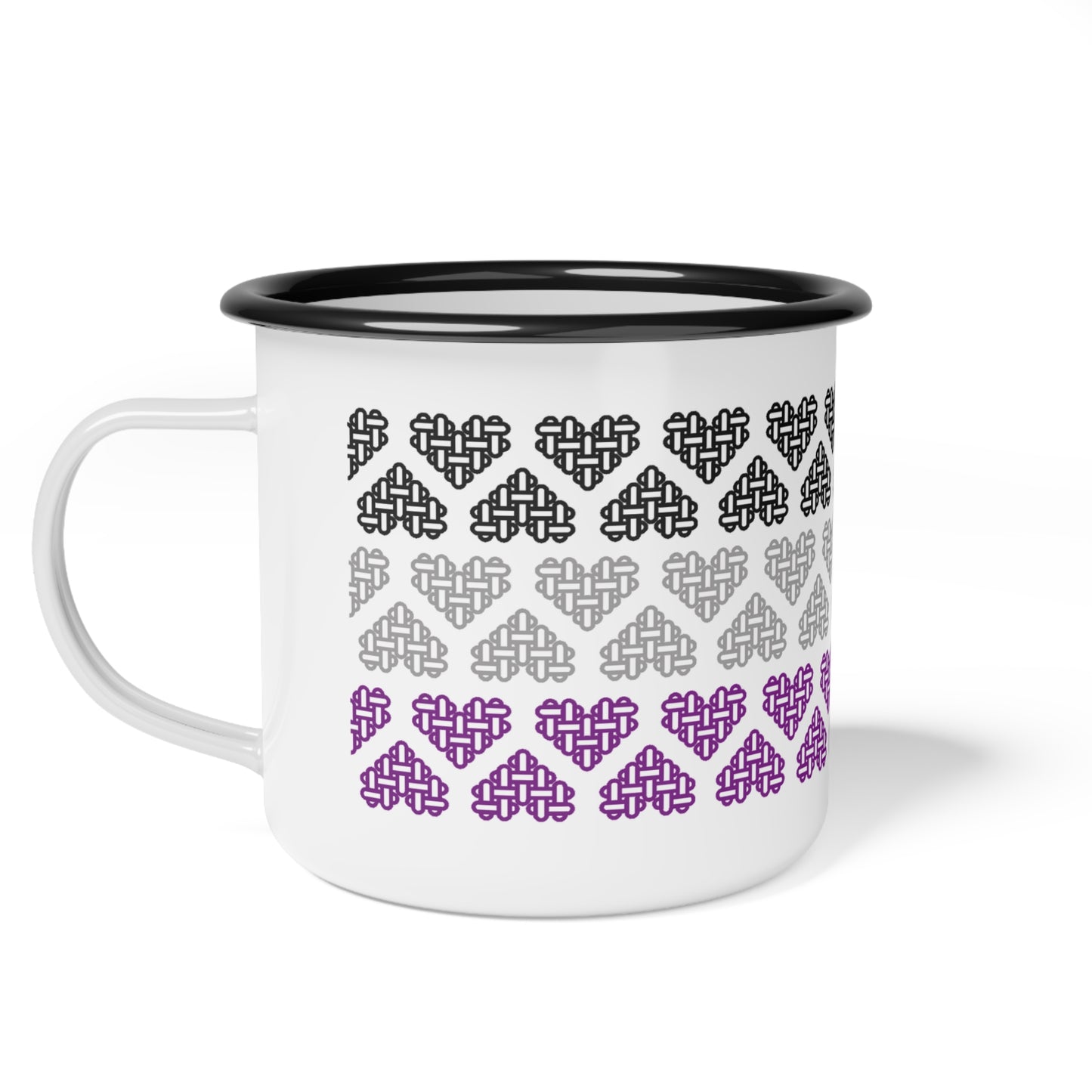 Enamel Mug - Asexual Pride Flag Colors