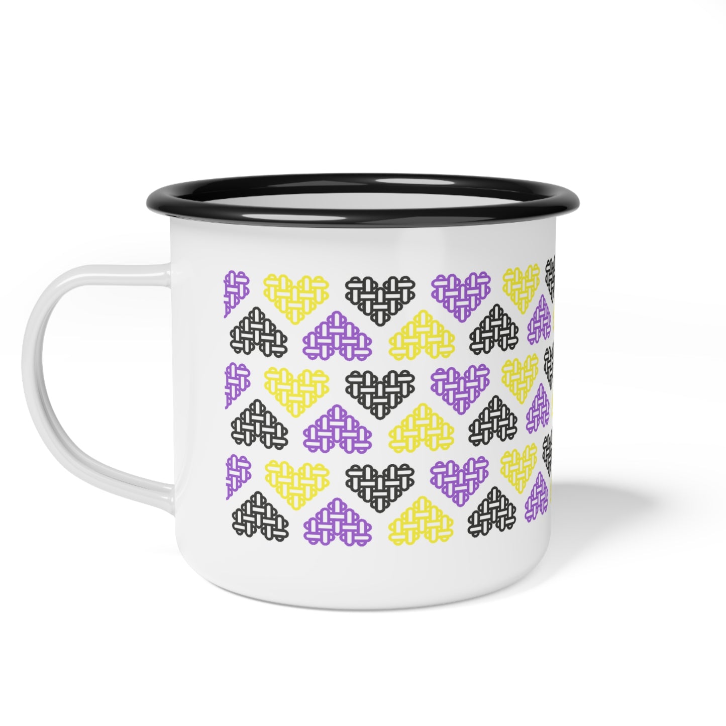 Enamel Mug - Mixed Non-Binary Pride Flag Colours