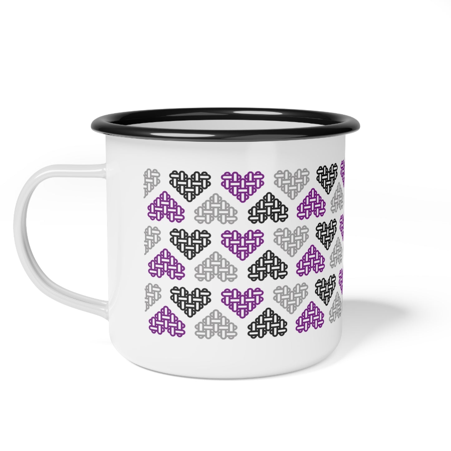 Enamel Mug - Mixed Asexual Pride Flag Colors