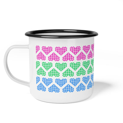The Printed Heart - Polysexual Pride Mug