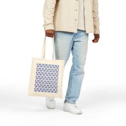 The Printed Heart - Tote Bag - Blue Hearts