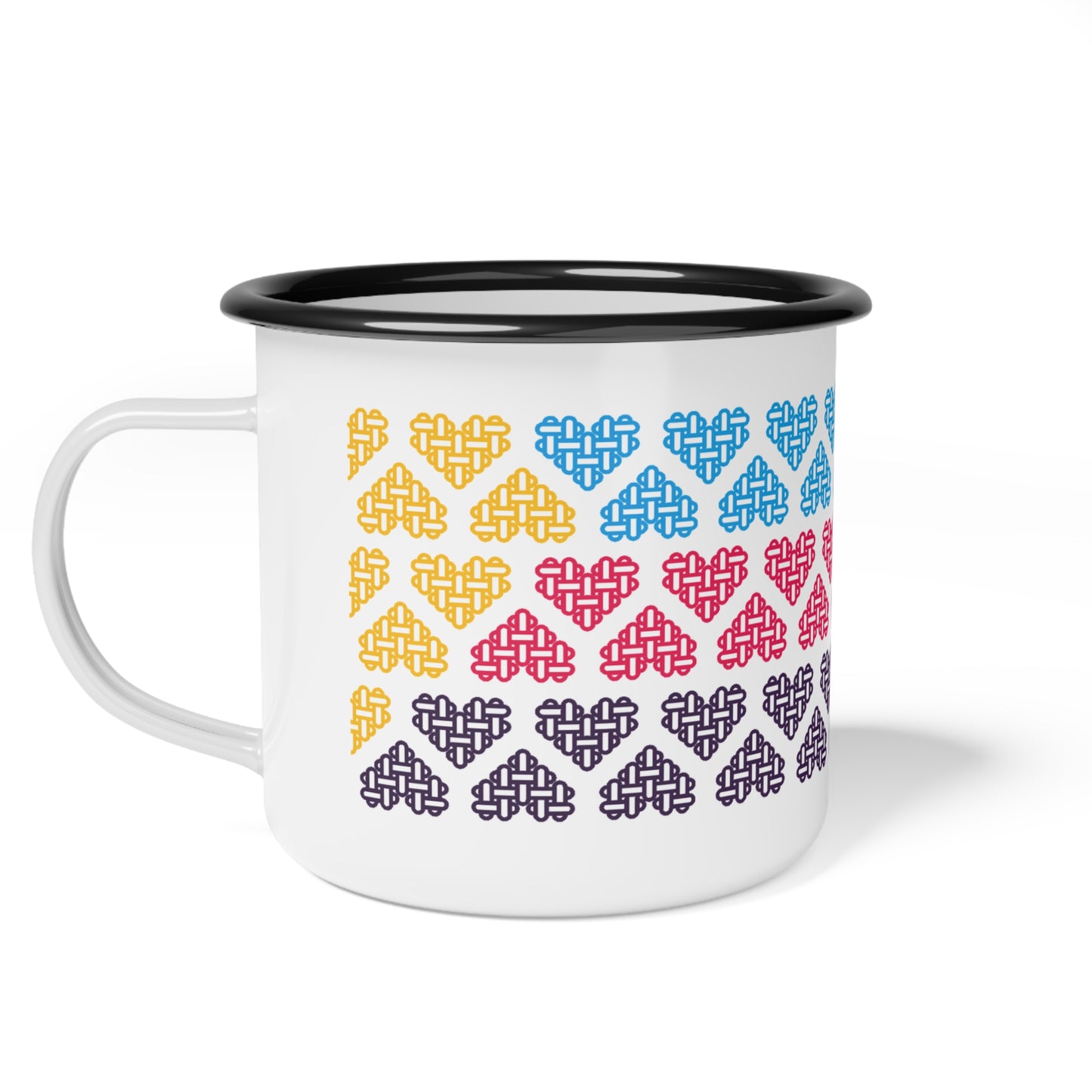 Enamel Mug - Polyamory Pride Flag Colors