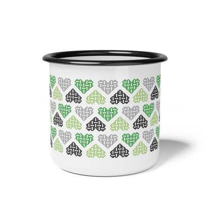 The Printed Heart - Aromantic Pride Mug