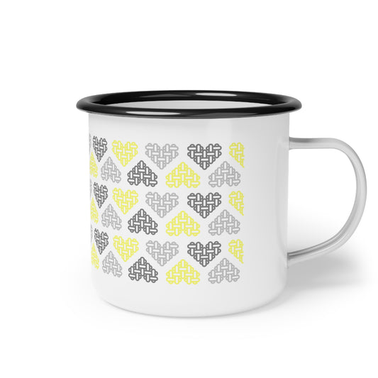 Enamel Mug - Demigender Pride Flag Mixed Colours