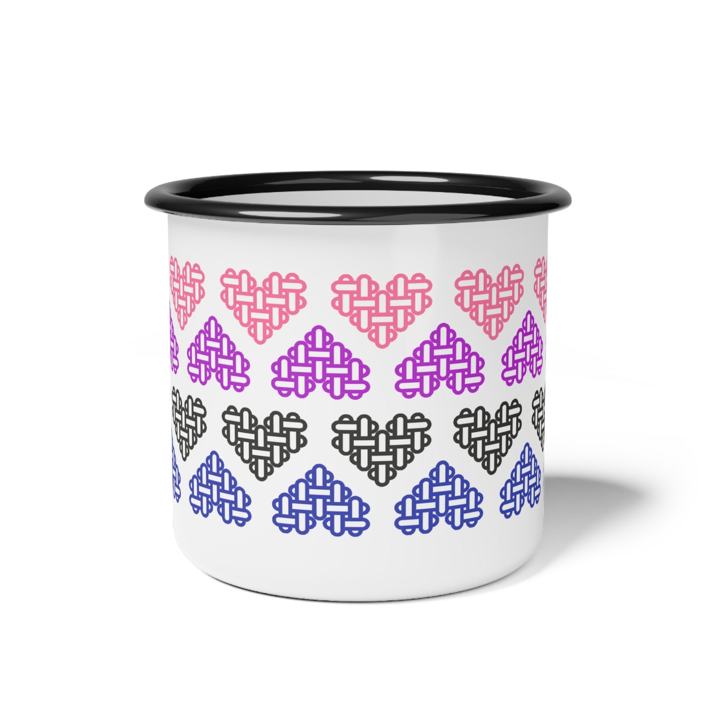Genderfluid Pride Flag Colours - Enamel Mug